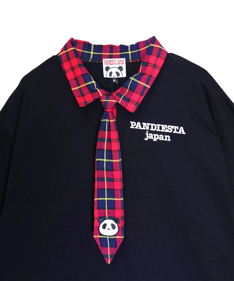 PANDIESTA(パンディエスタ) |SB PANDIESTA ネクタイ付き チェック切替 S/S ポロシャツ(526102 MENS/WOMENS）