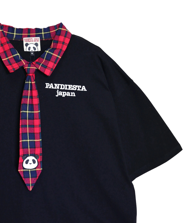 PANDIESTA(パンディエスタ) |SB PANDIESTA ネクタイ付き チェック切替 S/S ポロシャツ(526102 MENS/WOMENS）