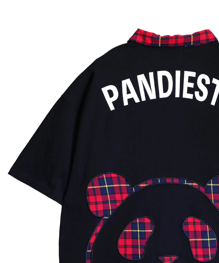 PANDIESTA(パンディエスタ) |SB PANDIESTA ネクタイ付き チェック切替 S/S ポロシャツ(526102 MENS/WOMENS）