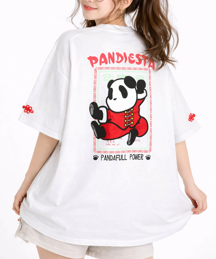 PANDIESTA(パンディエスタ) |SB PANDIESTA 熊猫功夫 オーバーサイズ S/S Tee(526103 MENS/WOMENS）