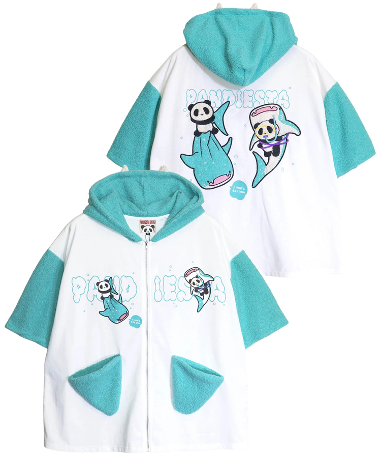 PANDIESTA(パンディエスタ) |SB PANDIESTA ジンベイ＆パンダ S/S フルジップパーカー セットアップ可能(526750  MENS/WOMENS）