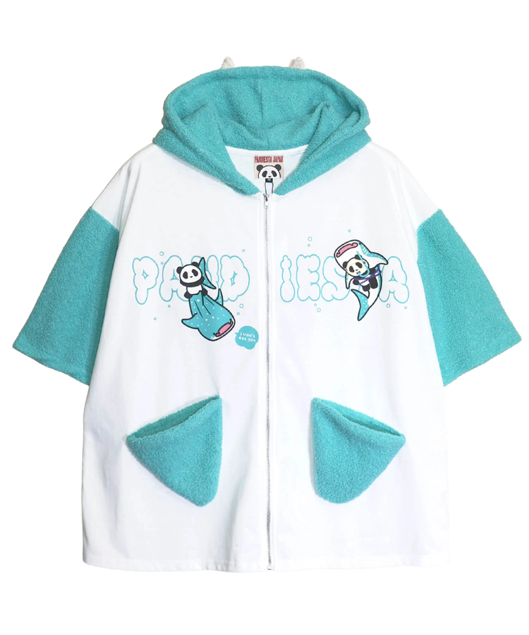 PANDIESTA(パンディエスタ) |SB PANDIESTA ジンベイ＆パンダ S/S フルジップパーカー セットアップ可能(526750  MENS/WOMENS）
