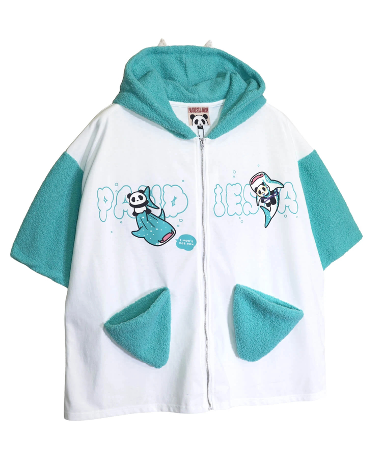 PANDIESTA(パンディエスタ) |SB PANDIESTA ジンベイ＆パンダ S/S フルジップパーカー セットアップ可能(526750  MENS/WOMENS）