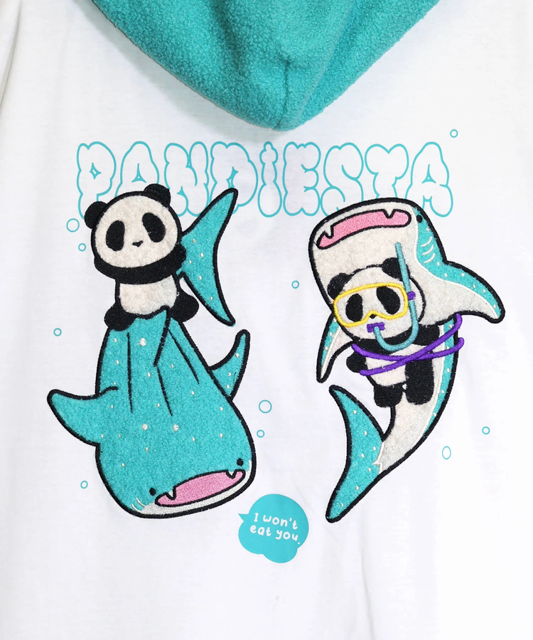 PANDIESTA(パンディエスタ) |SB PANDIESTA ジンベイ＆パンダ S/S フルジップパーカー セットアップ可能(526750  MENS/WOMENS）