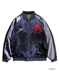 PANDIESTA(パンディエスタ) |SB 錦 EVANGELION 流水桜とEVA2号機 スカジャン＆MA-1 リバーシブル ブルゾン グレー(595351 MENS/WOMENS)
