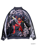 PANDIESTA(パンディエスタ) |SB 錦 EVANGELION 流水桜とEVA2号機 スカジャン＆MA-1 リバーシブル ブルゾン グレー(595351 MENS/WOMENS)