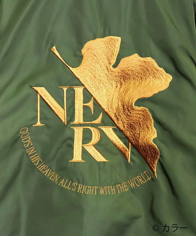 PANDIESTA(パンディエスタ) |SB 錦 EVANGELION 流水桜とEVA2号機 スカジャン＆MA-1 リバーシブル ブルゾン グレー(595351 MENS/WOMENS)