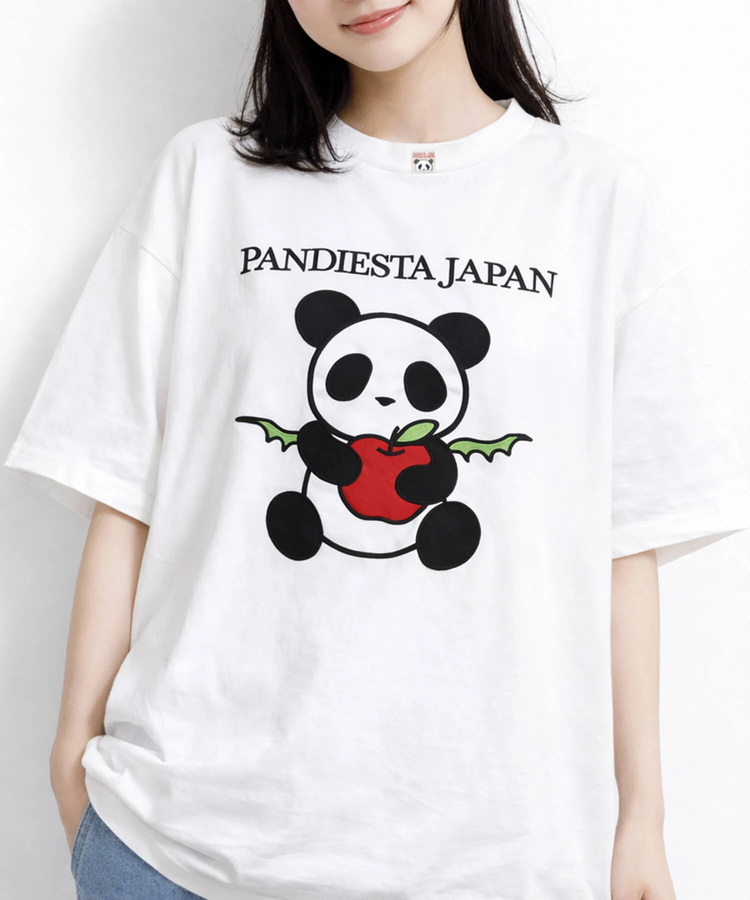PANDIESTA(パンディエスタ) |SB PANDIESTA リンゴ 大好きな パンダさん S/S Tee(526104 MENS/WOMENS）