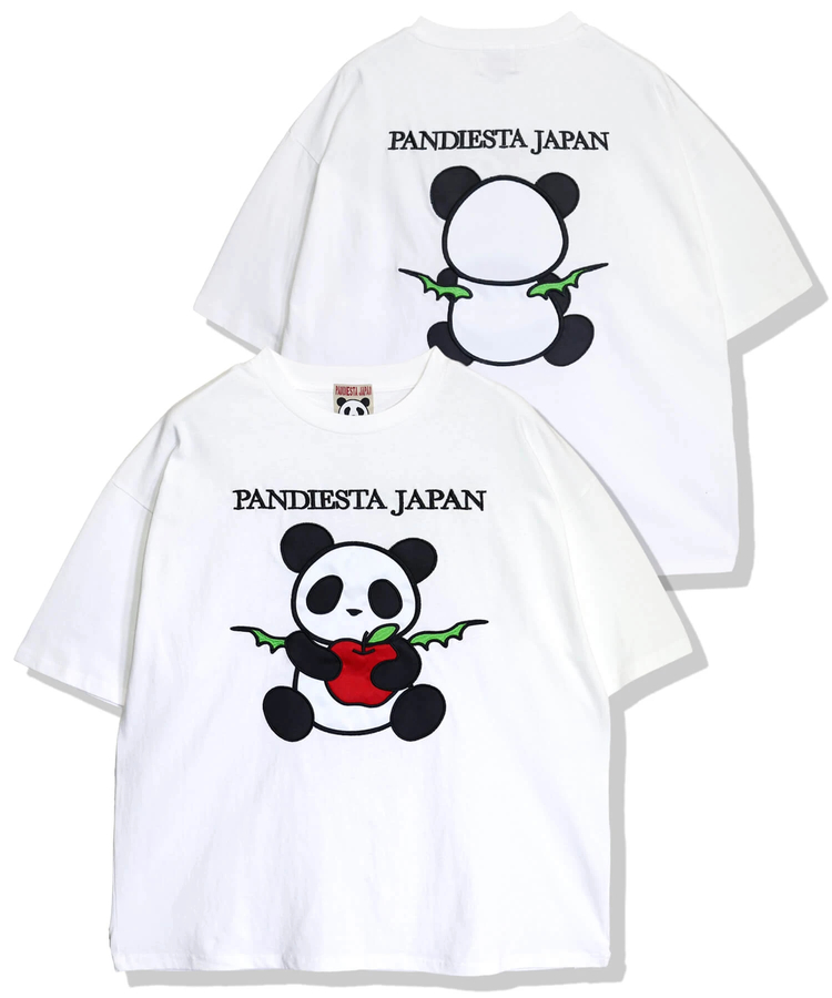 PANDIESTA(パンディエスタ) |SB PANDIESTA リンゴ 大好きな パンダさん S/S Tee(526104 MENS/WOMENS）