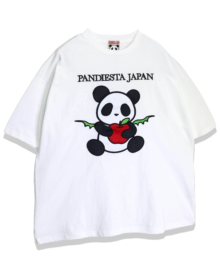 PANDIESTA(パンディエスタ) |SB PANDIESTA リンゴ 大好きな パンダさん S/S Tee(526104 MENS/WOMENS）