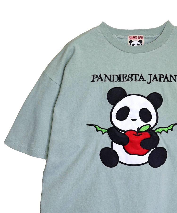 PANDIESTA(パンディエスタ) |SB PANDIESTA リンゴ 大好きな パンダさん S/S Tee(526104 MENS/WOMENS）