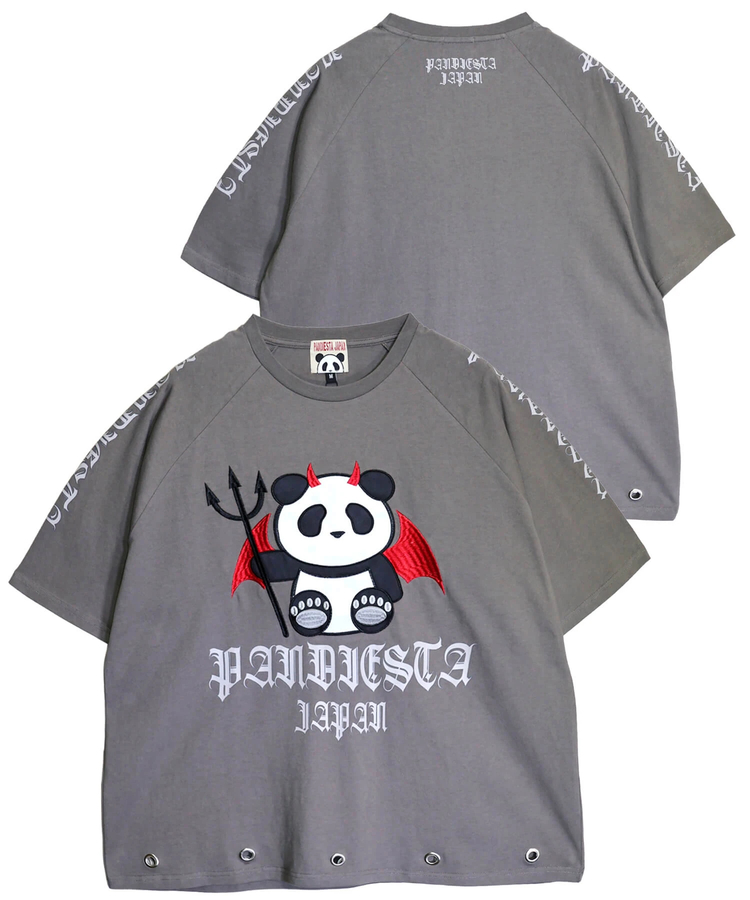 PANDIESTA(パンディエスタ) |SB PANDIESTA デビル パンダさん ラグラン S/S Tee(526105 MENS/WOMENS）