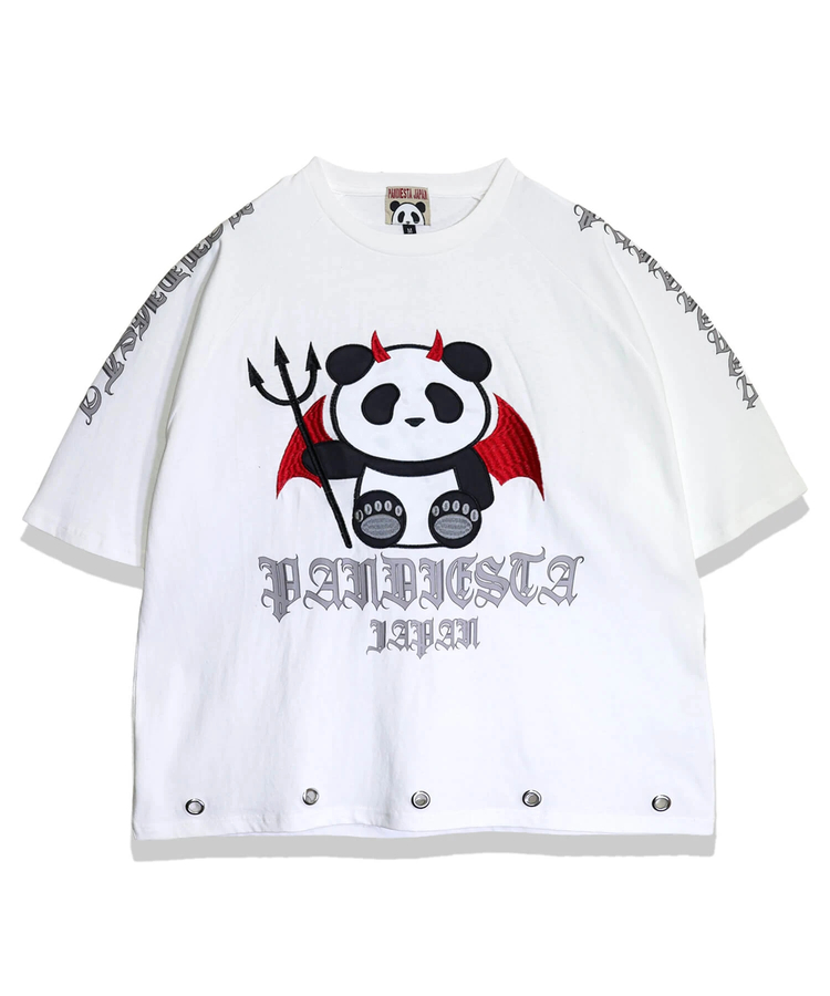 PANDIESTA(パンディエスタ) |SB PANDIESTA デビル パンダさん ラグラン S/S Tee(526105 MENS/WOMENS）