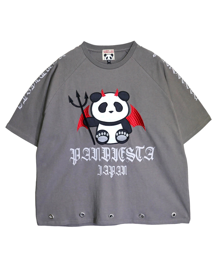 PANDIESTA(パンディエスタ) |SB PANDIESTA デビル パンダさん ラグラン S/S Tee(526105 MENS/WOMENS）