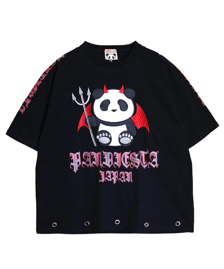 PANDIESTA(パンディエスタ) |SB PANDIESTA デビル パンダさん ラグラン S/S Tee(526105 MENS/WOMENS）