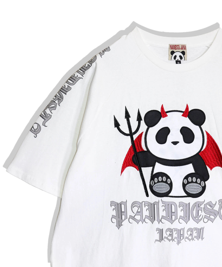 PANDIESTA(パンディエスタ) |SB PANDIESTA デビル パンダさん ラグラン S/S Tee(526105 MENS/WOMENS）