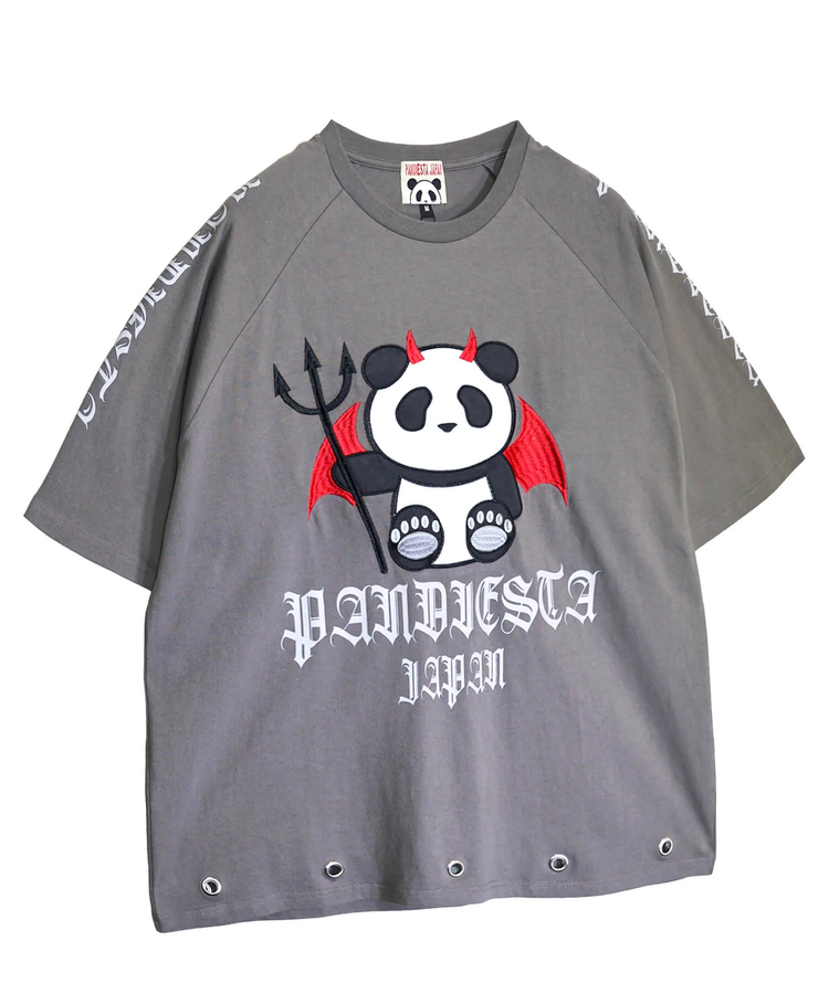 PANDIESTA(パンディエスタ) |SB PANDIESTA デビル パンダさん ラグラン S/S Tee(526105 MENS/WOMENS）