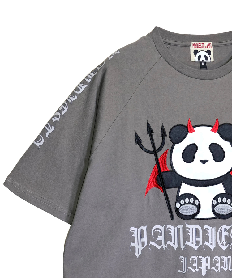 PANDIESTA(パンディエスタ) |SB PANDIESTA デビル パンダさん ラグラン S/S Tee(526105 MENS/WOMENS）