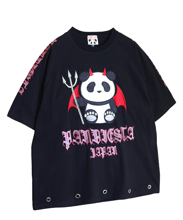 PANDIESTA(パンディエスタ) |SB PANDIESTA デビル パンダさん ラグラン S/S Tee(526105 MENS/WOMENS）