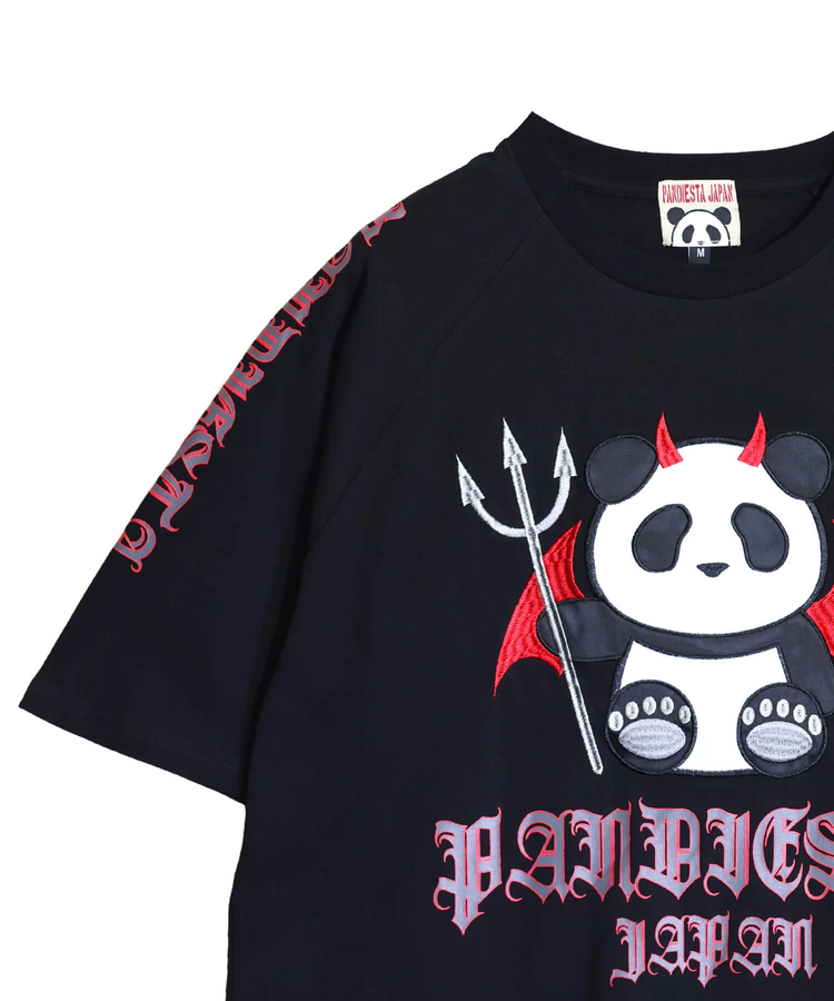PANDIESTA(パンディエスタ) |SB PANDIESTA デビル パンダさん ラグラン S/S Tee(526105 MENS/WOMENS）