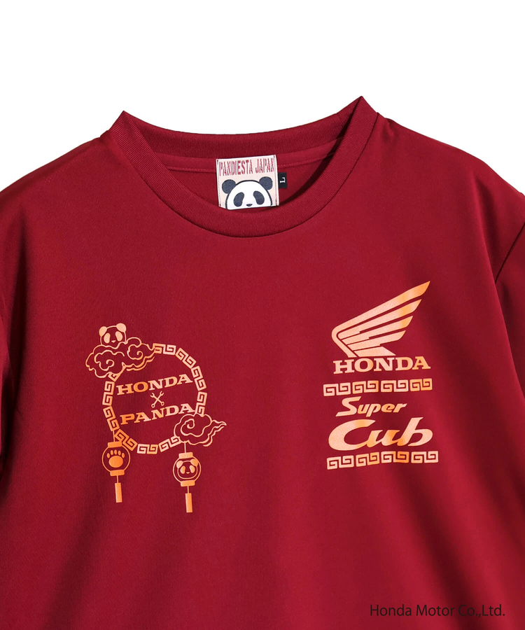 PANDIESTA(パンディエスタ) |SB Honda Pandiesta 熊猫出前 スーパーカブ ドライメッシュ Tee(526504 MENS/WOMENS）