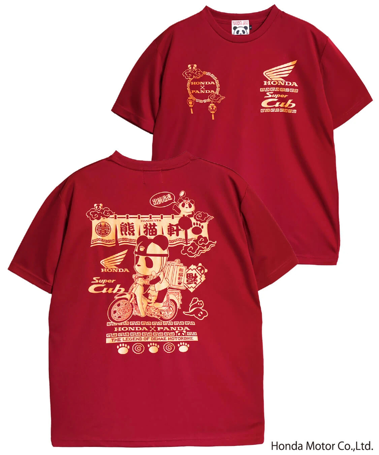PANDIESTA(パンディエスタ) |SB Honda Pandiesta 熊猫出前 スーパーカブ ドライメッシュ Tee(526504 MENS/WOMENS）