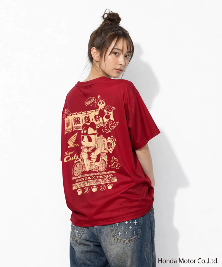 PANDIESTA(パンディエスタ) |SB Honda Pandiesta 熊猫出前 スーパーカブ ドライメッシュ Tee(526504 MENS/WOMENS）