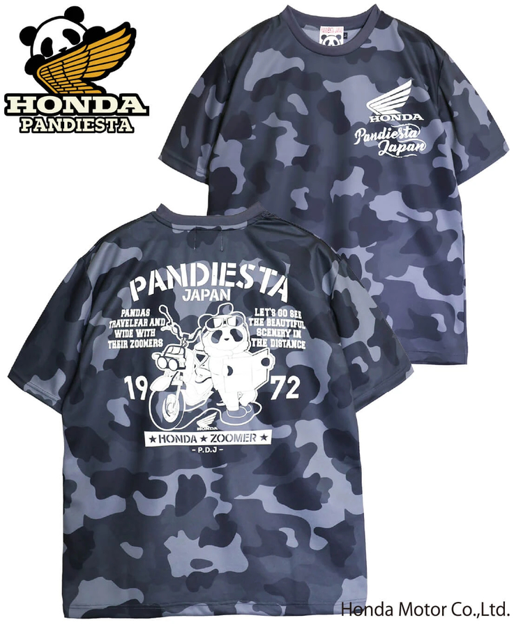 PANDIESTA(パンディエスタ) |SB Honda Pandiesta ZOOMER ミリタリー ドライメッシュ Tee(526505 MENS/WOMENS）