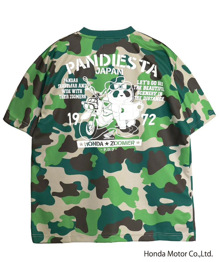 PANDIESTA(パンディエスタ) |SB Honda Pandiesta ZOOMER ミリタリー ドライメッシュ Tee(526505 MENS/WOMENS）