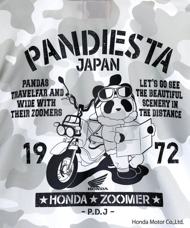 PANDIESTA(パンディエスタ) |SB Honda Pandiesta ZOOMER ミリタリー ドライメッシュ Tee(526505 MENS/WOMENS）
