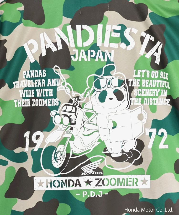 PANDIESTA(パンディエスタ) |SB Honda Pandiesta ZOOMER ミリタリー ドライメッシュ Tee(526505 MENS/WOMENS）