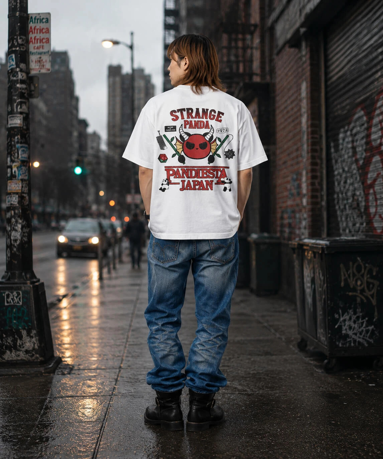 PANDIESTA(パンディエスタ) |SB PANDIESTA ストレンジパンダ ヴィンテージ加工 Tee(526607 MENS/WOMENS)