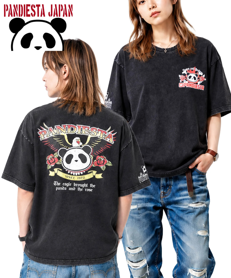 PANDIESTA(パンディエスタ) |SB PANDIESTA ユナイテッドパンダ ヴィンテージ加工Tee(526609 MENS/WOMENS)