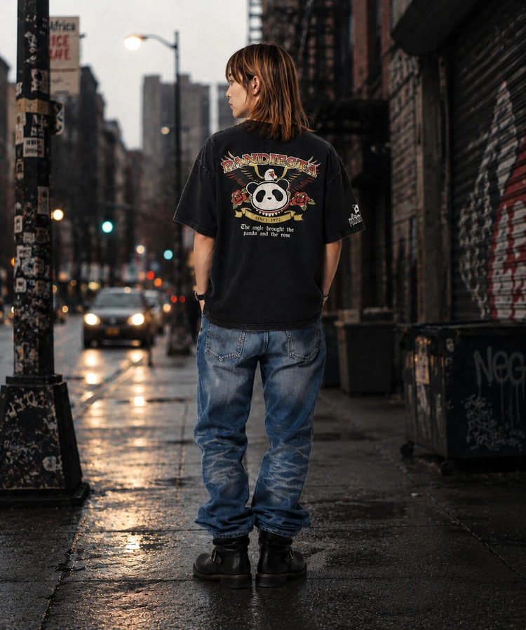 PANDIESTA(パンディエスタ) |SB PANDIESTA ユナイテッドパンダ ヴィンテージ加工Tee(526609 MENS/WOMENS)