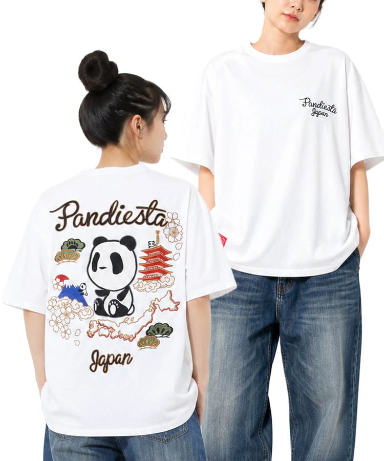 PANDIESTA(パンディエスタ) |SB PANDIESTA ジパングパンダ 総刺繍 S/S Tシャツ(526223 MENS/WOMENS）
