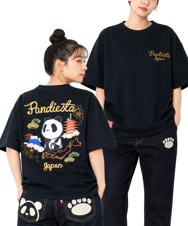 PANDIESTA(パンディエスタ) |SB PANDIESTA ジパングパンダ 総刺繍 S/S Tシャツ(526223 MENS/WOMENS）
