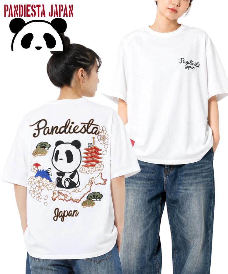PANDIESTA(パンディエスタ) |SB PANDIESTA ジパングパンダ 総刺繍 S/S Tシャツ(526223 MENS/WOMENS）