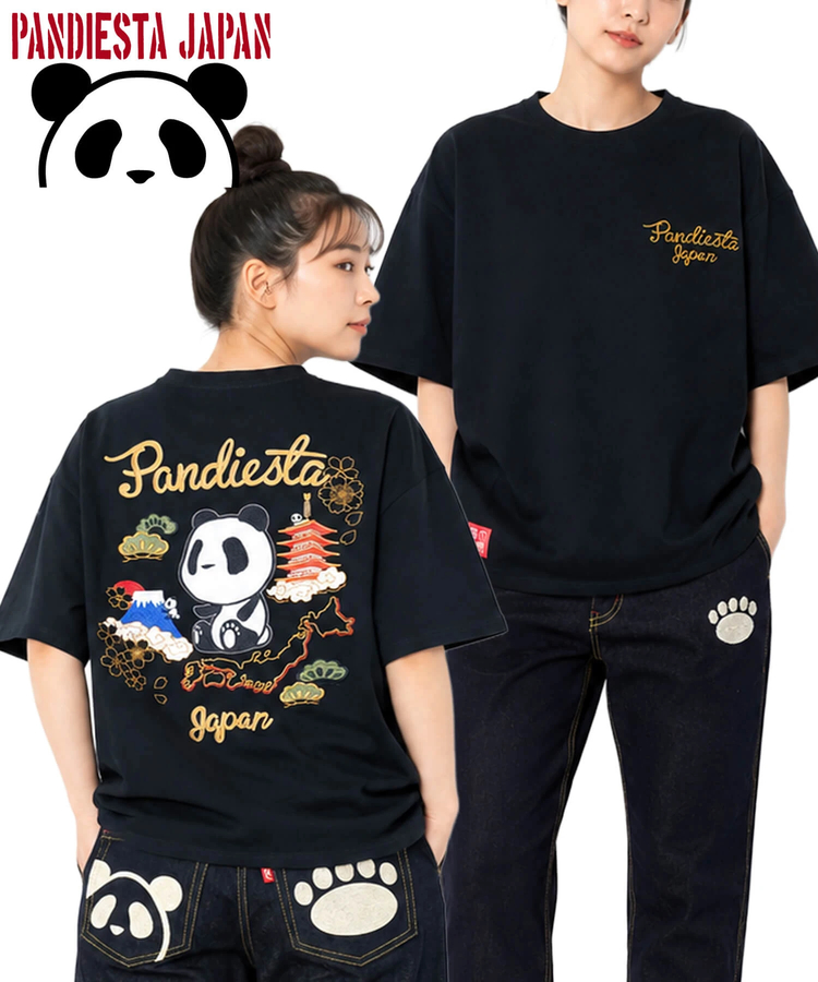 PANDIESTA(パンディエスタ) |SB PANDIESTA ジパングパンダ 総刺繍 S/S Tシャツ(526223 MENS/WOMENS）