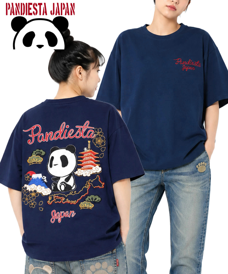 PANDIESTA(パンディエスタ) |SB PANDIESTA ジパングパンダ 総刺繍 S/S Tシャツ(526223 MENS/WOMENS）