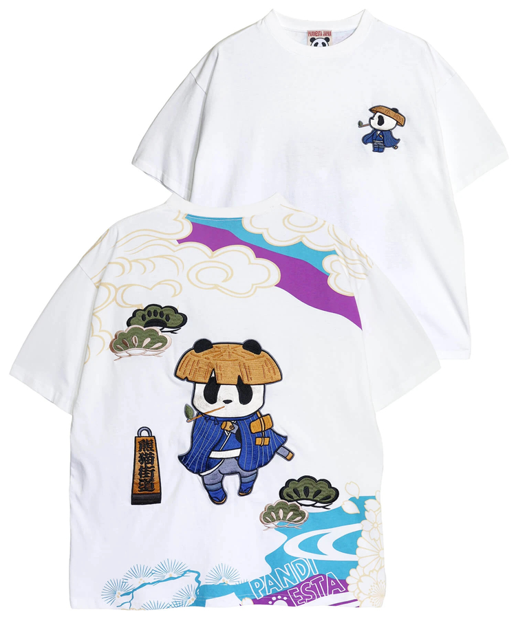 PANDIESTA(パンディエスタ) |SB PANDIESTA 熊猫股旅物語 刺繍 S/S Tシャツ(526224 MENS/WOMENS）