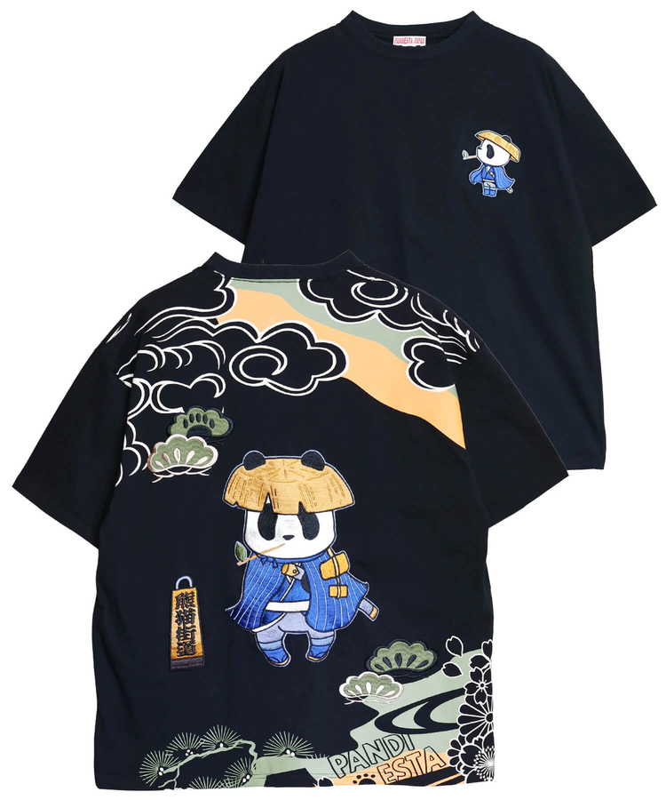 PANDIESTA(パンディエスタ) |SB PANDIESTA 熊猫股旅物語 刺繍 S/S Tシャツ(526224 MENS/WOMENS）