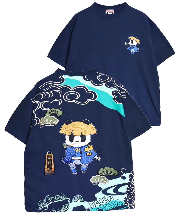 PANDIESTA(パンディエスタ) |SB PANDIESTA 熊猫股旅物語 刺繍 S/S Tシャツ(526224 MENS/WOMENS）