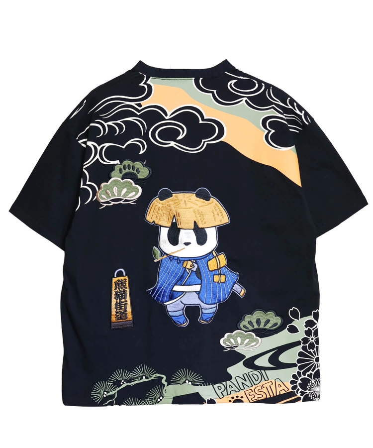 PANDIESTA(パンディエスタ) |SB PANDIESTA 熊猫股旅物語 刺繍 S/S Tシャツ(526224 MENS/WOMENS）