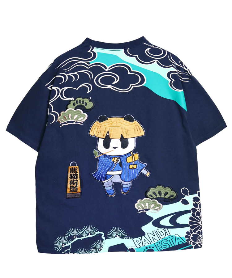 PANDIESTA(パンディエスタ) |SB PANDIESTA 熊猫股旅物語 刺繍 S/S Tシャツ(526224 MENS/WOMENS）