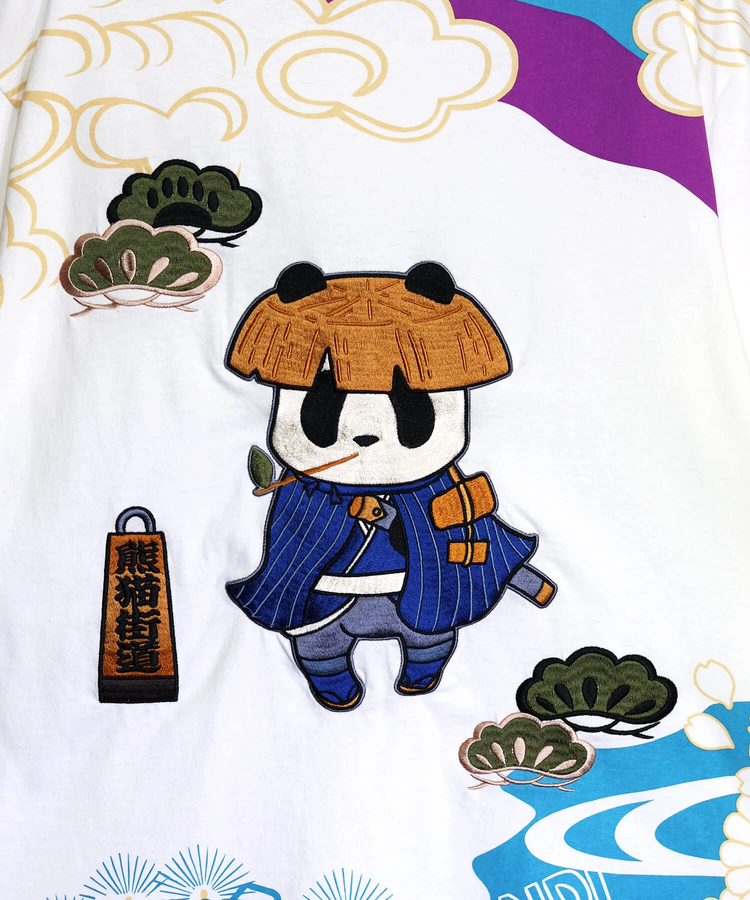 PANDIESTA(パンディエスタ) |SB PANDIESTA 熊猫股旅物語 刺繍 S/S Tシャツ(526224 MENS/WOMENS）