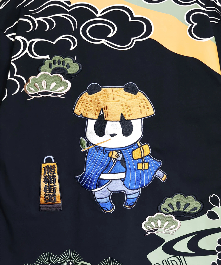 PANDIESTA(パンディエスタ) |SB PANDIESTA 熊猫股旅物語 刺繍 S/S Tシャツ(526224 MENS/WOMENS）