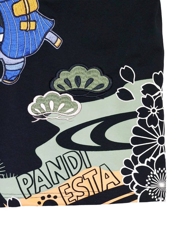 PANDIESTA(パンディエスタ) |SB PANDIESTA 熊猫股旅物語 刺繍 S/S Tシャツ(526224 MENS/WOMENS）