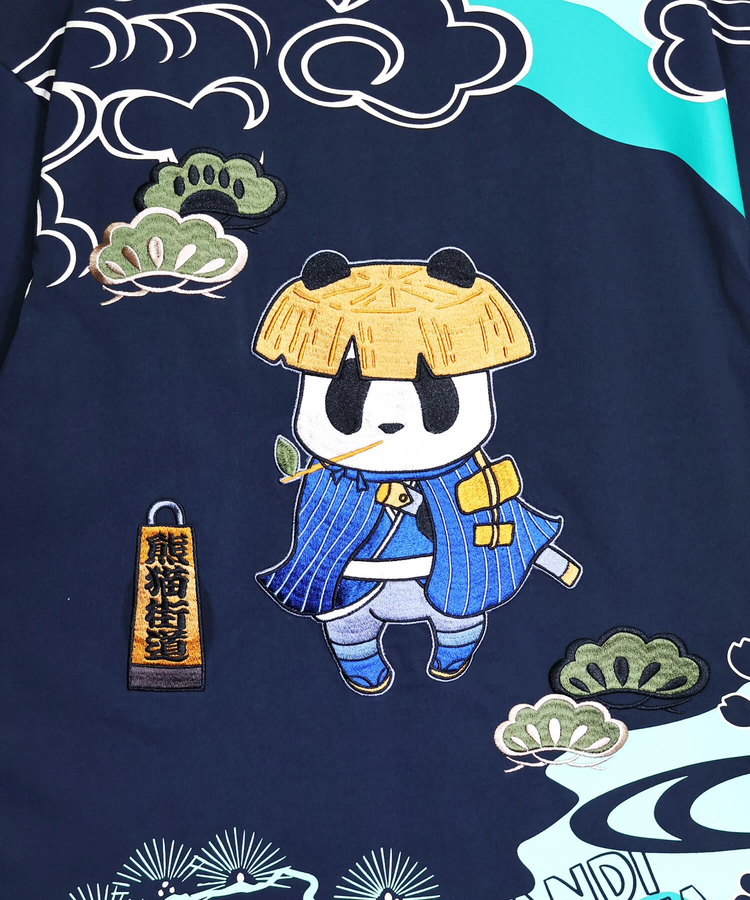 PANDIESTA(パンディエスタ) |SB PANDIESTA 熊猫股旅物語 刺繍 S/S Tシャツ(526224 MENS/WOMENS）