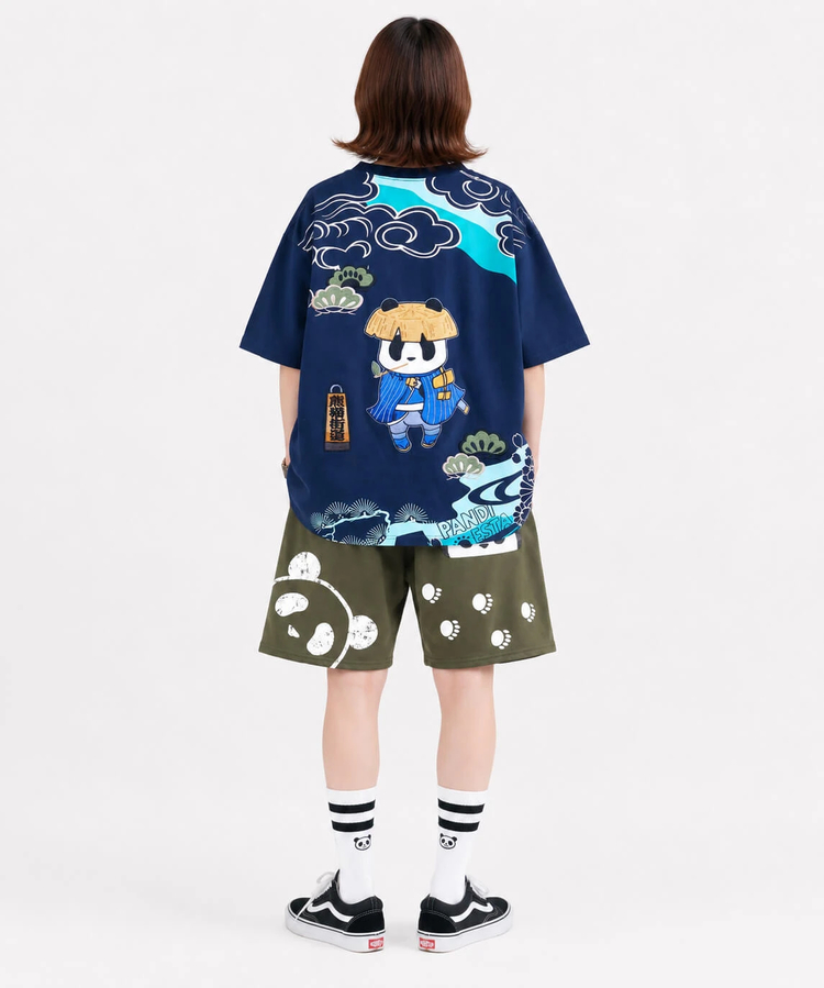 PANDIESTA(パンディエスタ) |SB PANDIESTA 熊猫股旅物語 刺繍 S/S Tシャツ(526224 MENS/WOMENS）