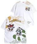 PANDIESTA(パンディエスタ) |SB PANDIESTA 子熊猫 風神雷神  刺繍 S/S Tシャツ(526225 MENS/WOMENS）
